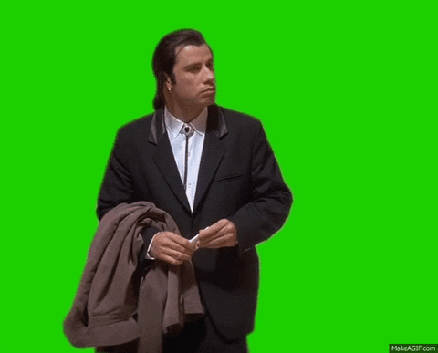 For Your Zoom backgrounds a confused Travolta